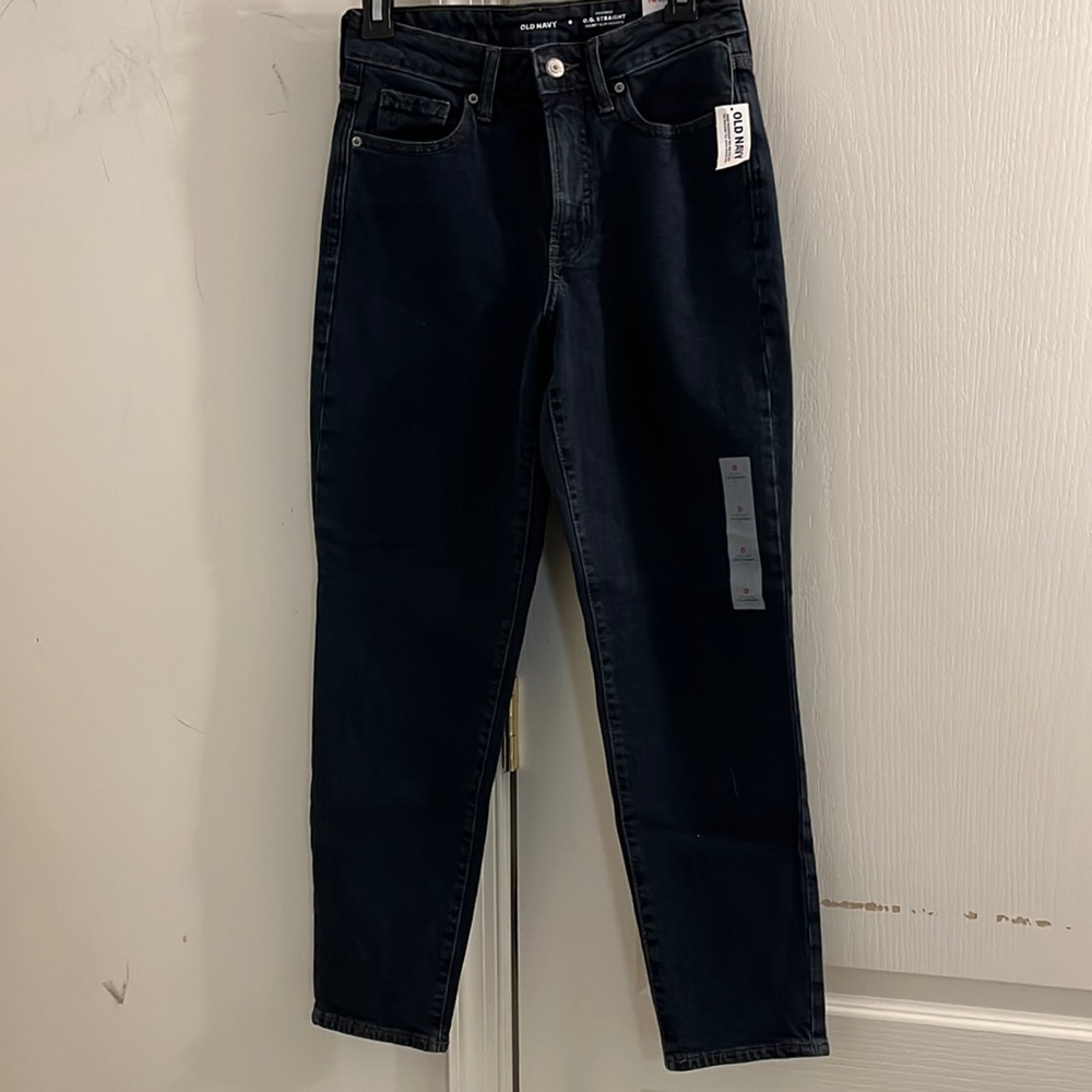 Old Navy high-rise O. G. Straight Secret slim pocket ankle jeans size 0